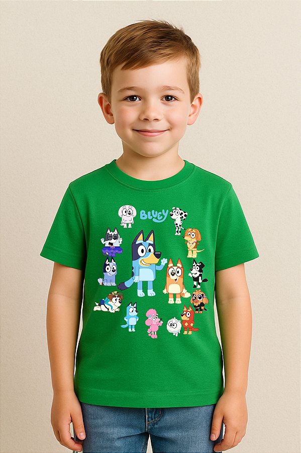 Camiseta Infantil Bluey