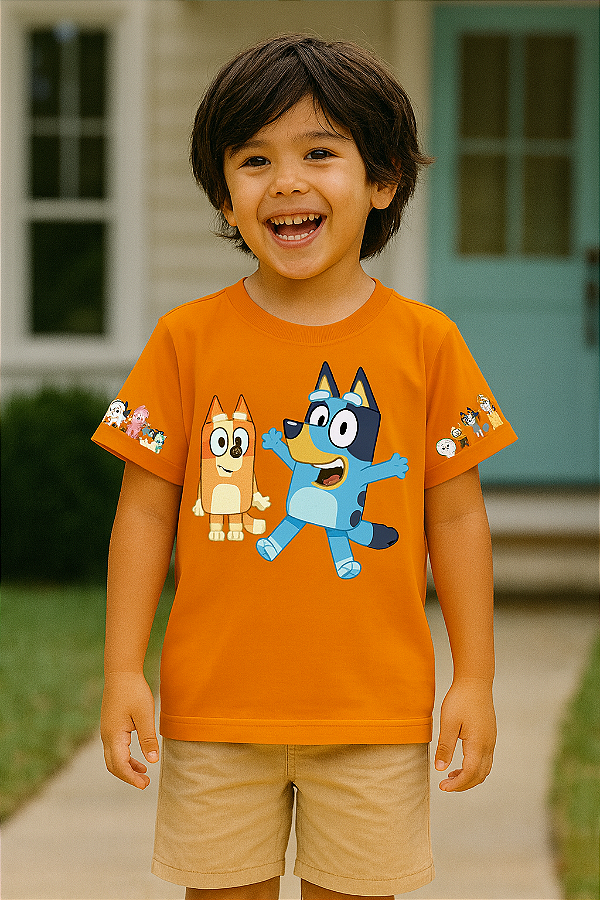 Camiseta Infantil Bluey