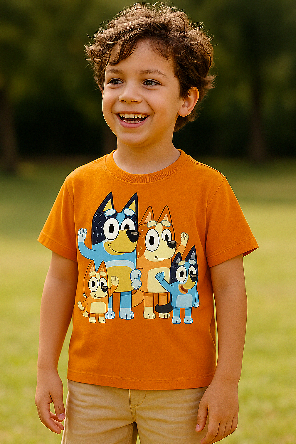Camiseta Infantil Bluey