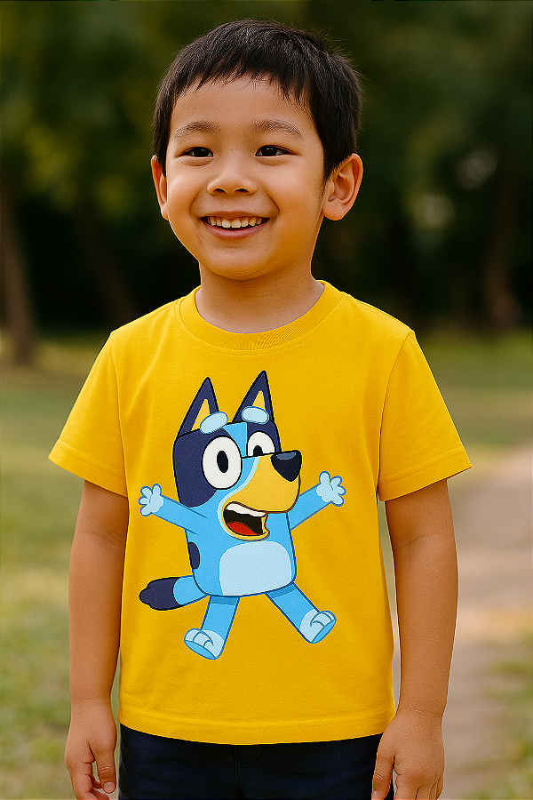 Camiseta Infantil Bluey