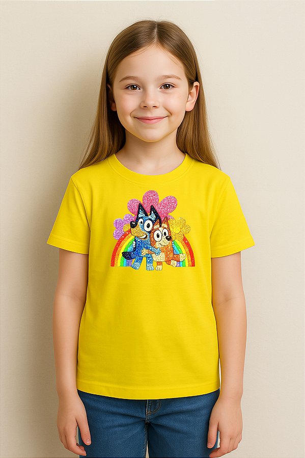 Camiseta Infantil Bluey