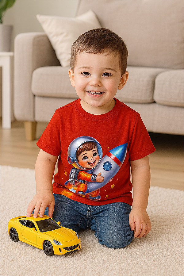 Camiseta Infantil Astronauta