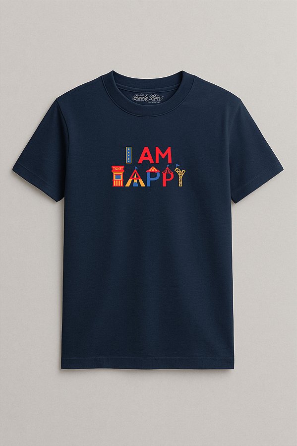 Camiseta Infantil I am Happy