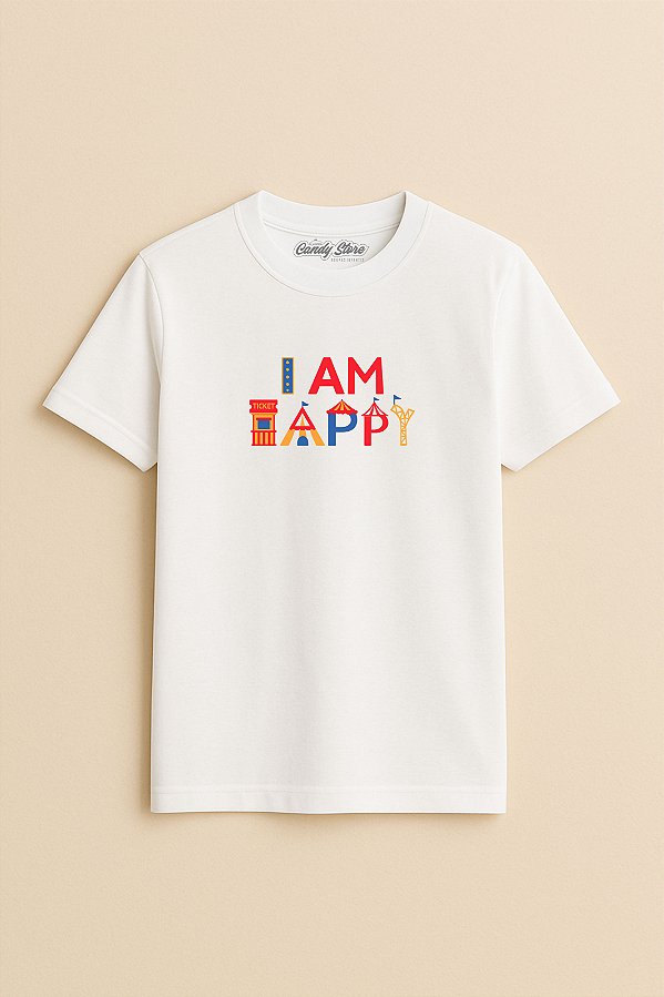 Camiseta Infantil I am Happy