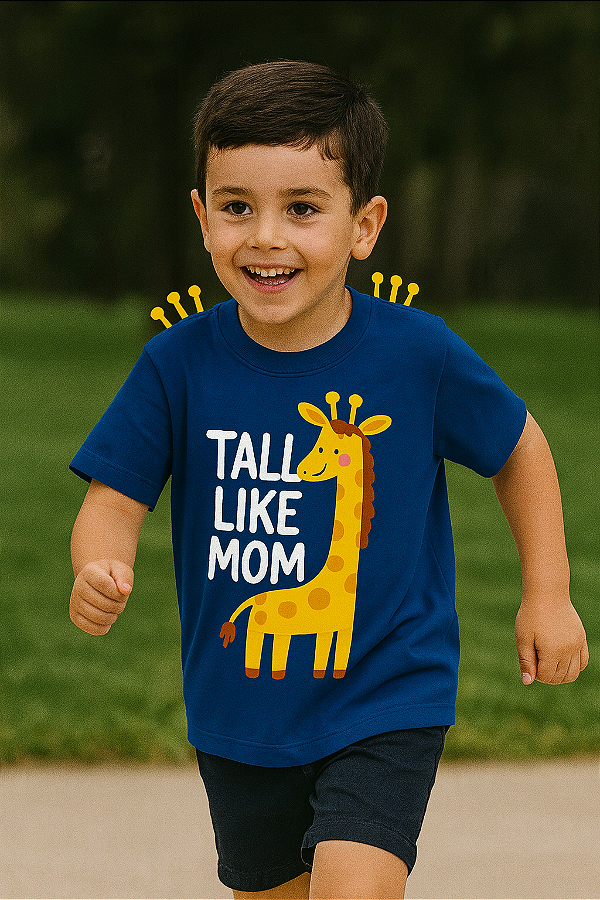 Camiseta Infantil Orelinhas Girafa