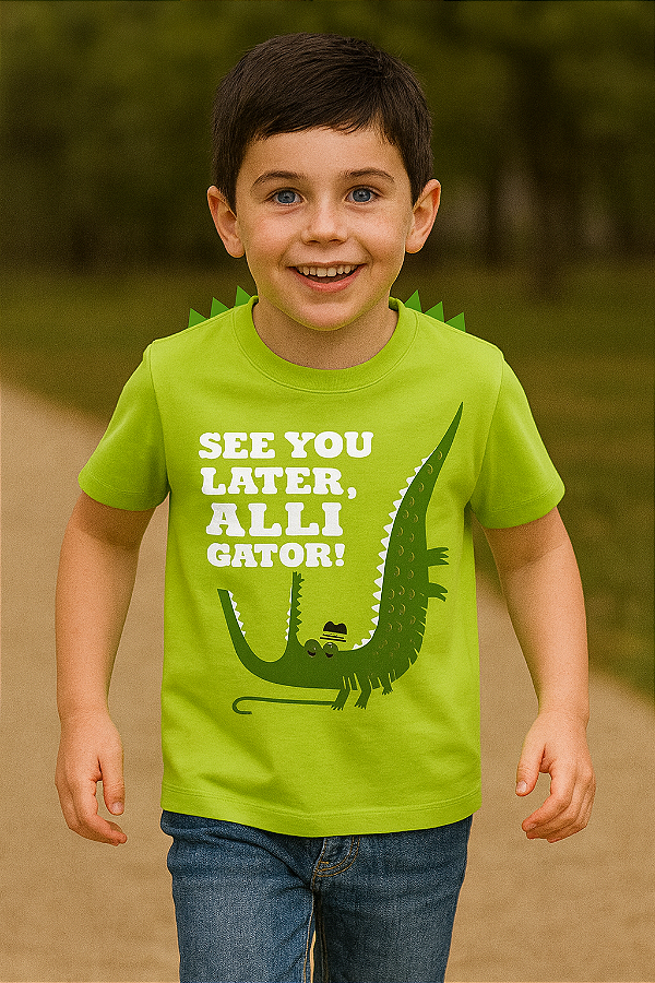 Camiseta Infantil Orelinhas Alligator