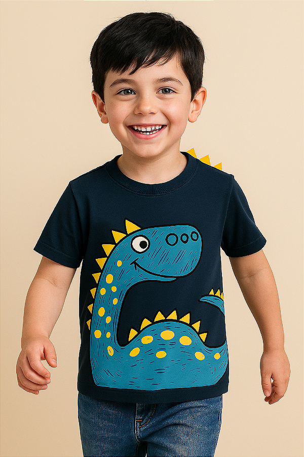 Camiseta Infantil Orelinhas Dino