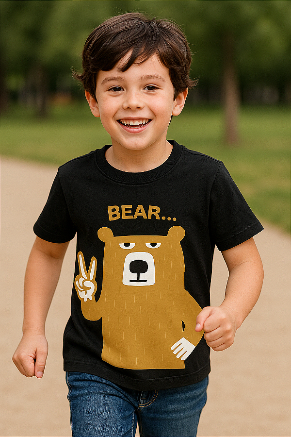 Camiseta Infantil Orelinhas Bear
