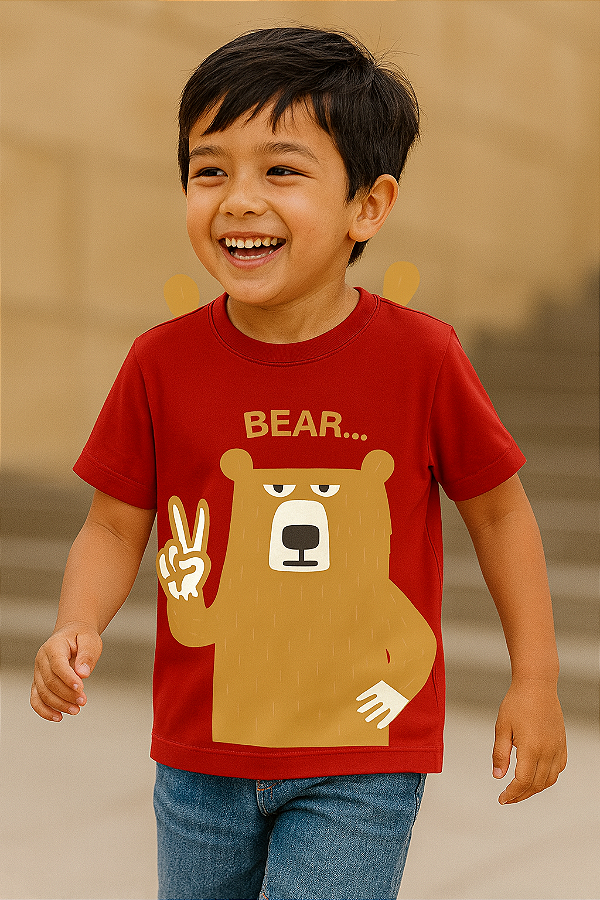 Camiseta Infantil Orelinhas Bear