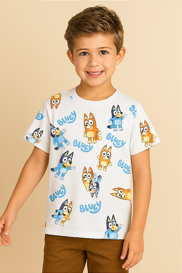 Camiseta Infantil Bluey