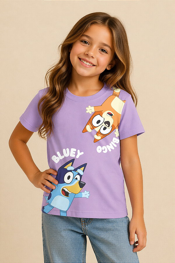 Camiseta Infantil Bluey