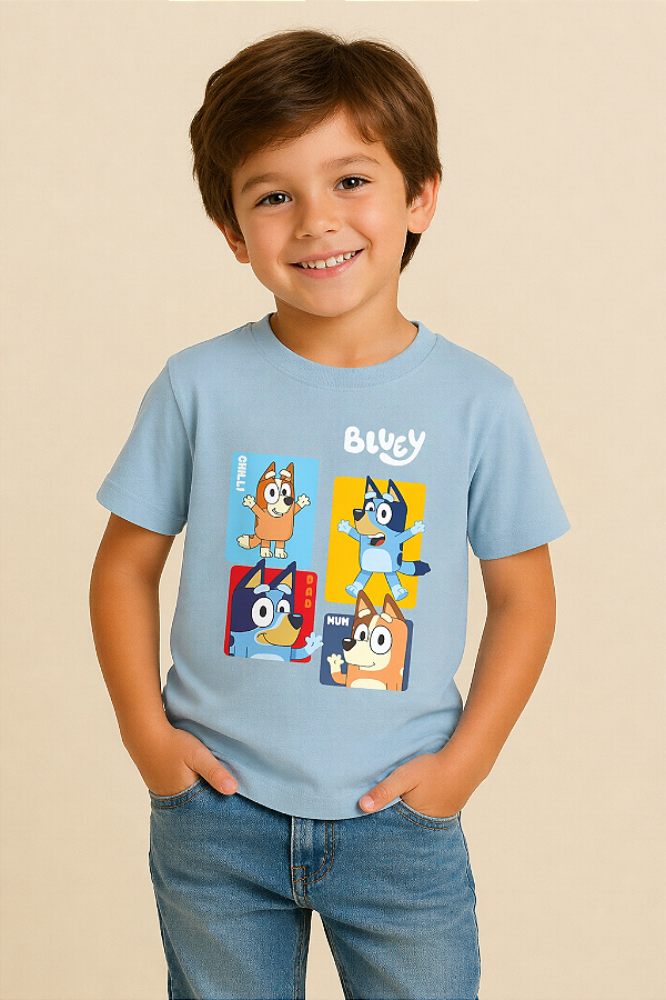 Camiseta Infantil Bluey