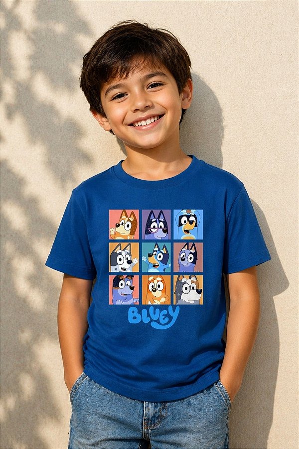 Camiseta Infantil Bluey