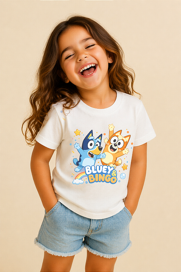 Camiseta Infantil Bluey