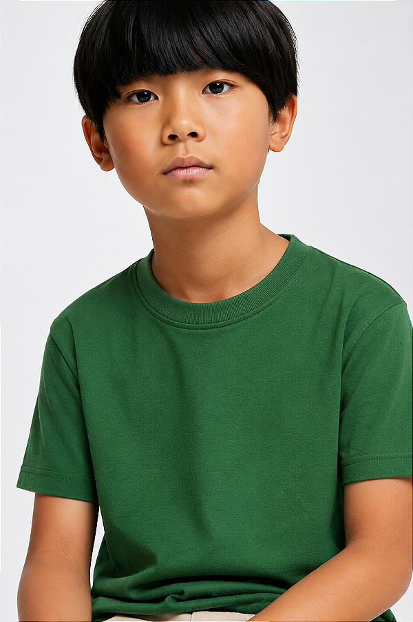 Camiseta Infantil Básica Verde