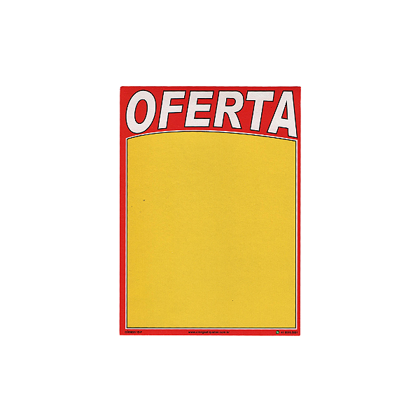 Cartaz Oferta 11cm x 15cm | Código 12F