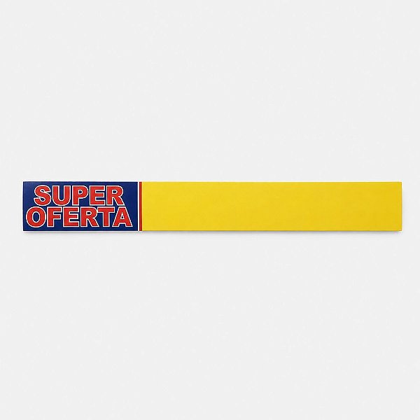 Cartazete Super Oferta para Gôndola 3,5cm x 30cm | Papel Cartão 250g | 50 ou 100 Unidades