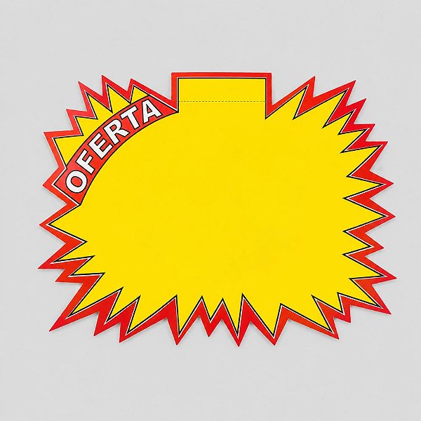 Cartaz Splash Oferta 31cm x 23cm – Modelo A | Papel Cartão 250g | 50 ou 100 Folhas