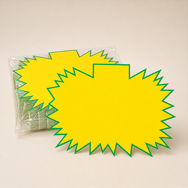 Cartaz Splash para Hortifruti 31cm x 23cm – Modelo A4 | Papel Cartão 250g | 50 ou 100 Folhas