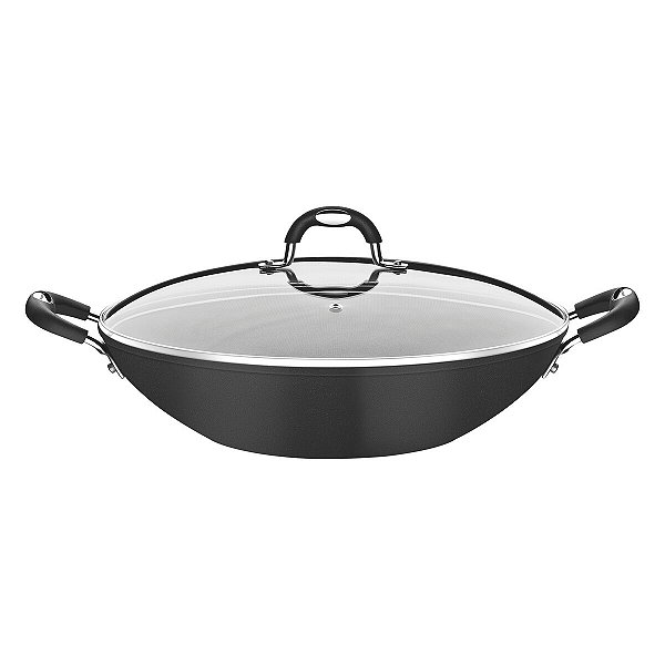 Frigideira Wok 36Cm Monaco Preta 6,1L Tramontina 20868036