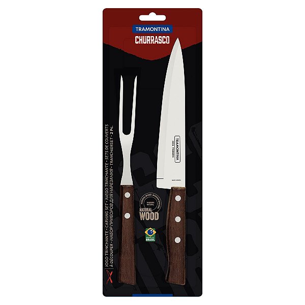 Garfo Faca Talher Churrasco Tradicional Tramontina 22299013