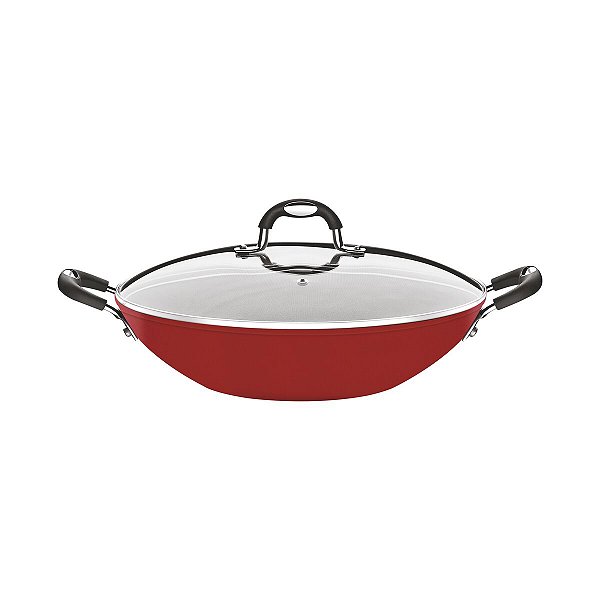 Frigideira Wok 32Cm Monaco Vermelha 4,8L Tramontina 20868732