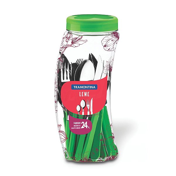 Faqueiro Talher Inox 24 PeCas Verde Leme Tramontina 23198231
