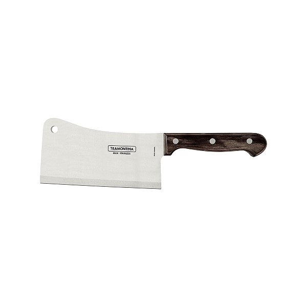 Faca Cutelo Inox 6 Polywood Cabo Madeira Tramontina 21140196