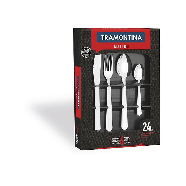 Faqueiro Talher Inox 24 PeCas Malibu Tramontina 23799043