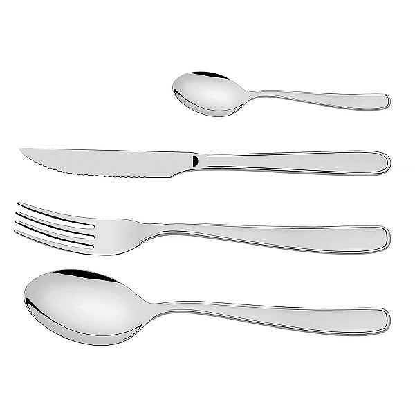 Faqueiro Talheres Inox 24 PeCas Maresias Tramontina 66902846