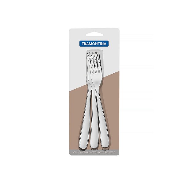 Jogo Garfo Mesa Aco Inox 3PCs Maresias Tramontina 66902021