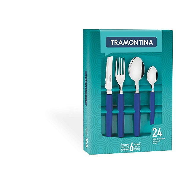 Faqueiro Talher Inox 24 PeCas Munique Tramontina 23299172