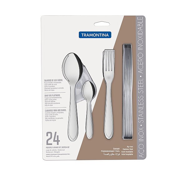Faqueiro Talheres Inox 24 PeCas Laguna Tramontina 66906976