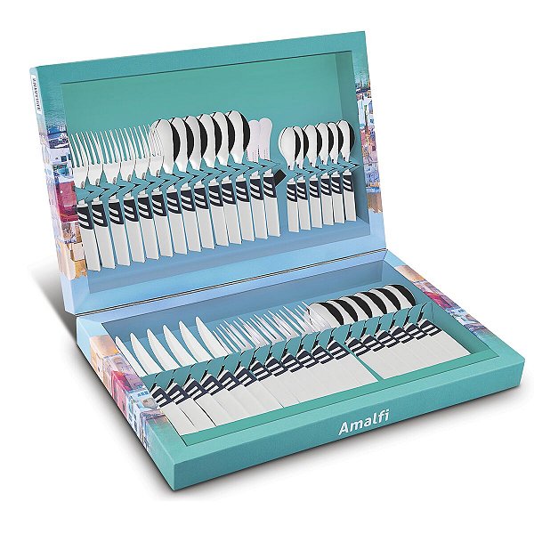 Faqueiro Talher Inox 38 PC Branco Amalfi Tramontina 23499873