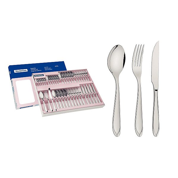 Faqueiro Talher Inox 42 PeCas Laguna Tramontina 66906774