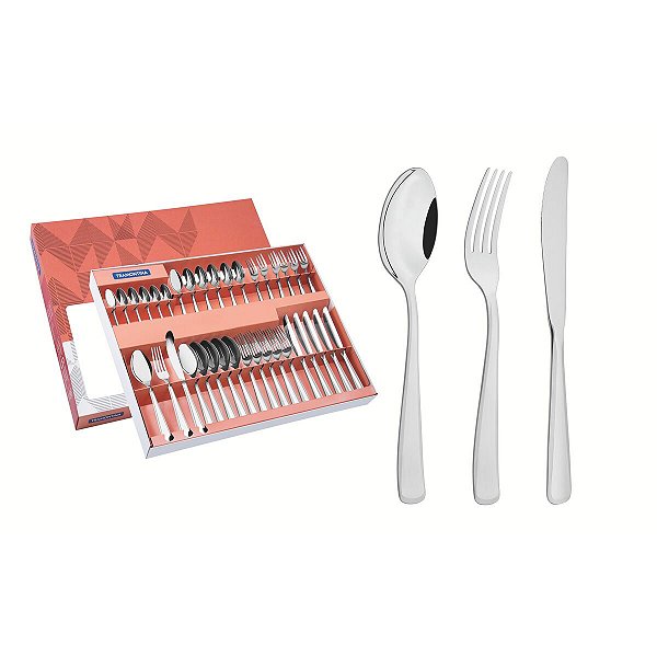 Faqueiro Talher Inox 36 PeCas Pacific Tramontina 66962930