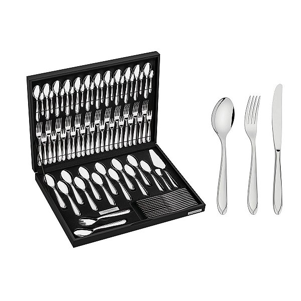 Faqueiro Talher Inox 76 PeCas Laguna Tramontina 66906300