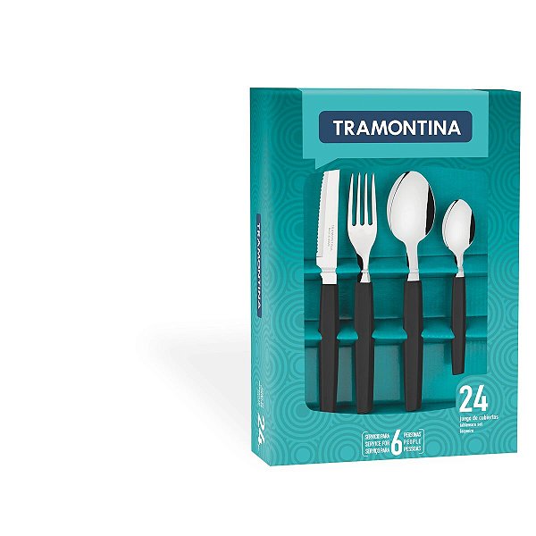 Faqueiro Talher Inox 24 PeCas Munique Tramontina 23299072