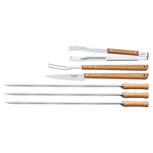 Garfo Faca Cabo Pegador Espeto Churrasco Tramontina 26499026