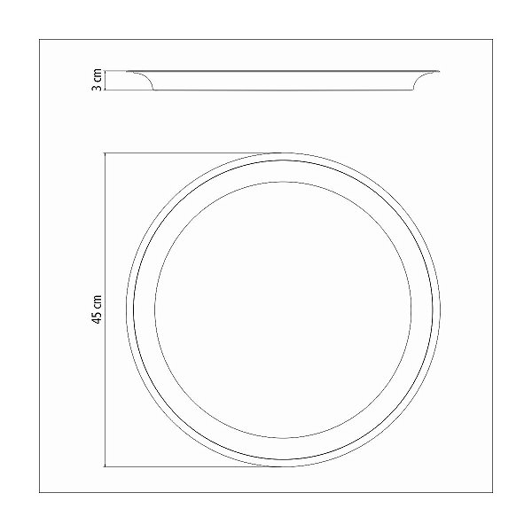 Bandeja Redonda Aco Inox Service Tramontina 61413450