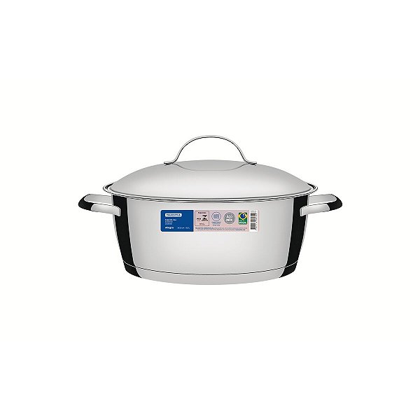 Cacarola S/ Tampa Inox 2 Alcas Allegra 22cm Tramont 62653221