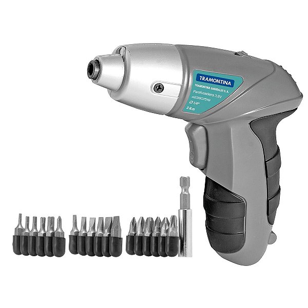 Parafusadeira Bits Bateria 3,6V 21PCs Tramontina 42380519