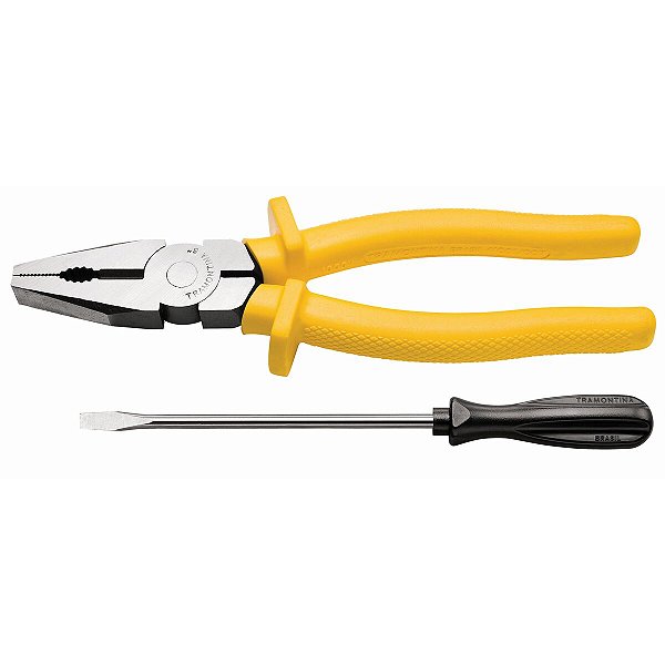 Kit Alicate 8 + Chave De Fenda 1/8X3 Tramontina 43408048