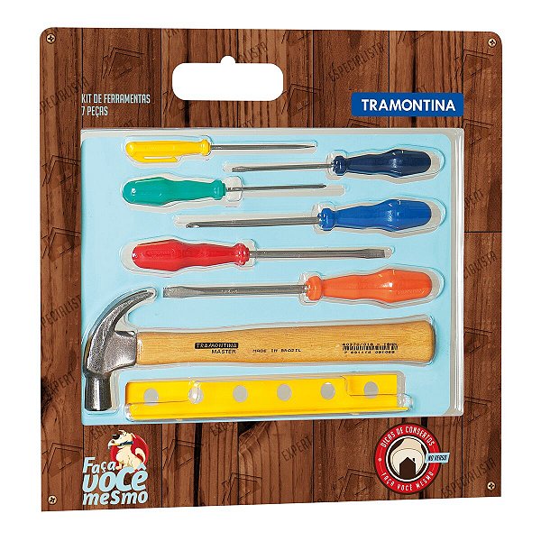 Kit Ferramenta Martelo Chave Fenda Philips Tramonti 43408430