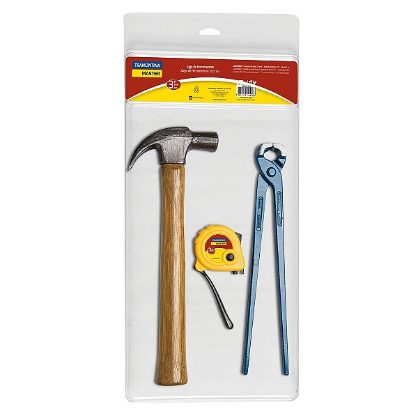 Kit Ferramenta Turquesa Torques Martelo Tramontina 43409106