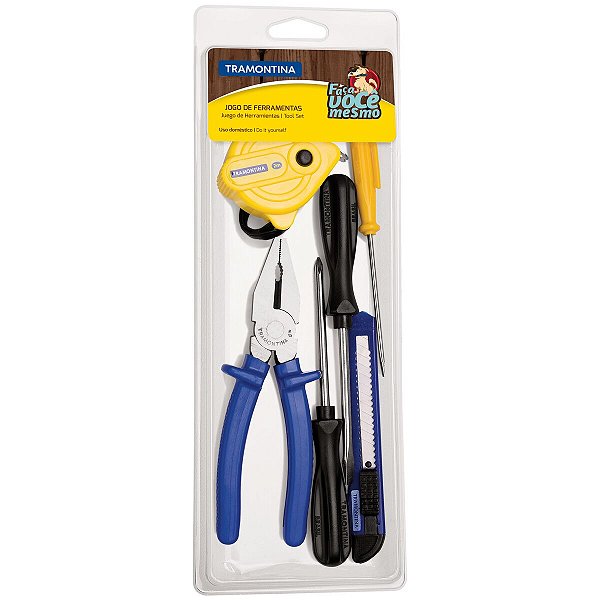Kit Ferramentas Alicate Estilete Trena Tramontina 43408141