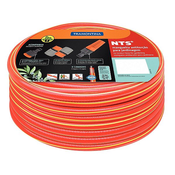 Mangueira Jardim Nts TorCAo Vermelha 20M Tramontina 79258203