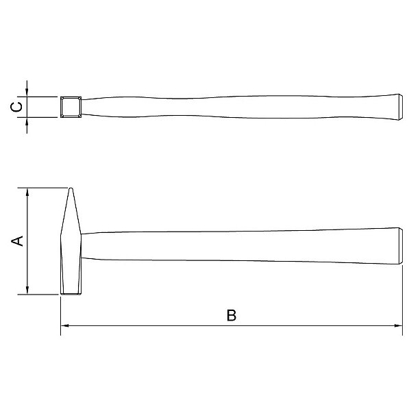 Martelo Pena Rebitar Bater Metal 100G Tramontina 40440002