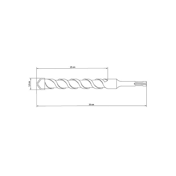 Broca Concreto Sds Plus 19Mm 300Mm Tramontina 43148141