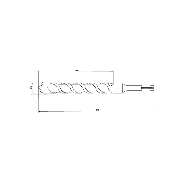 Broca Concreto Sds Plus 10Mm 160Mm Tramontina 43148118